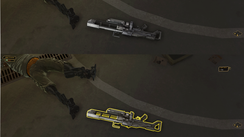 Top: No Object Highlight Bottom: Object Highlight
